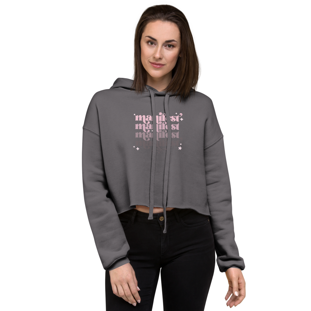 Manifest Crop Hoodie Sweatshirt