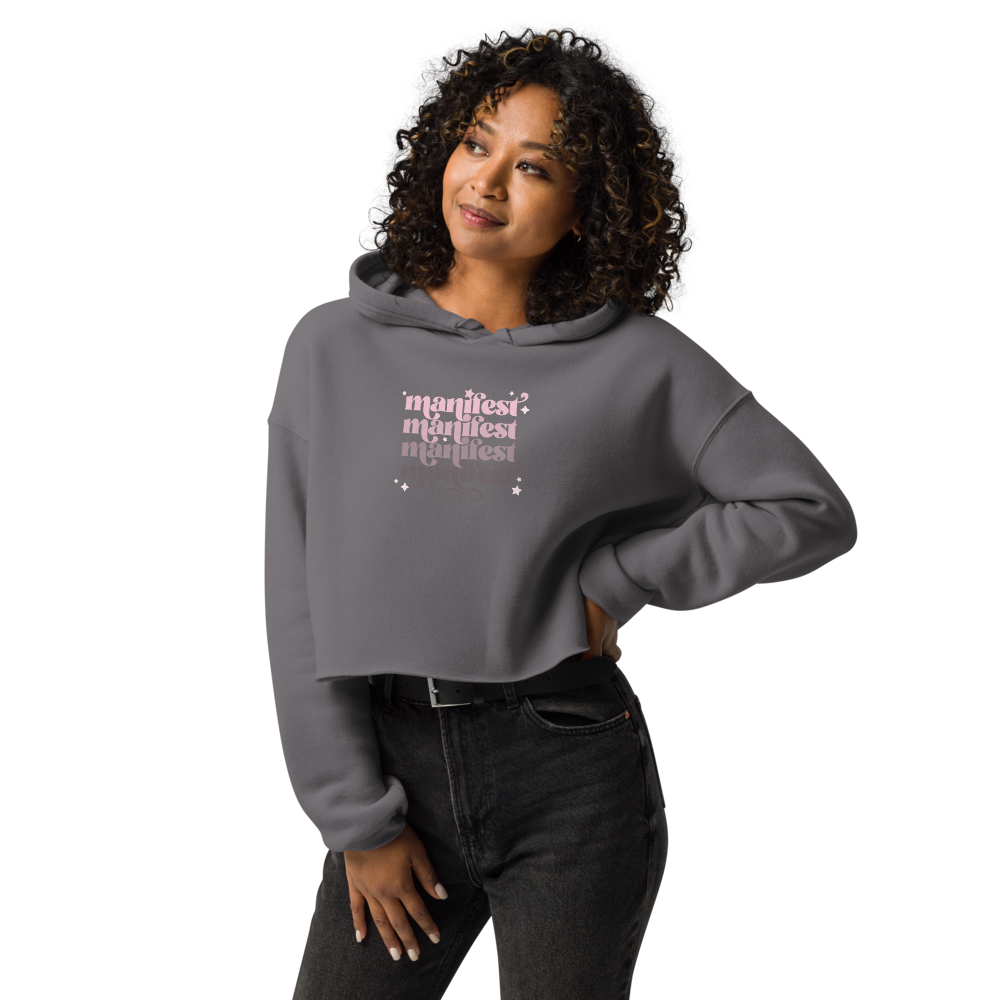 Manifest Crop Hoodie Sweatshirt